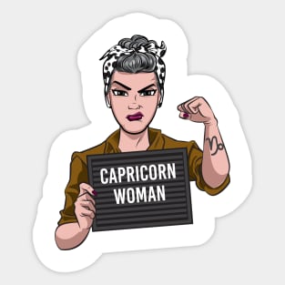 Capricorn Woman Sticker